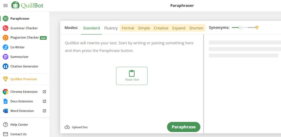 quillbot paraphrasing tool