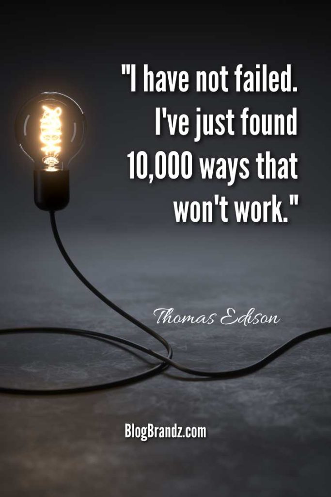 thomas edison growth mindset quotes